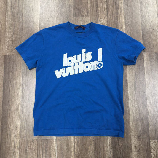 Louis Vuitton Blue Logo Tee