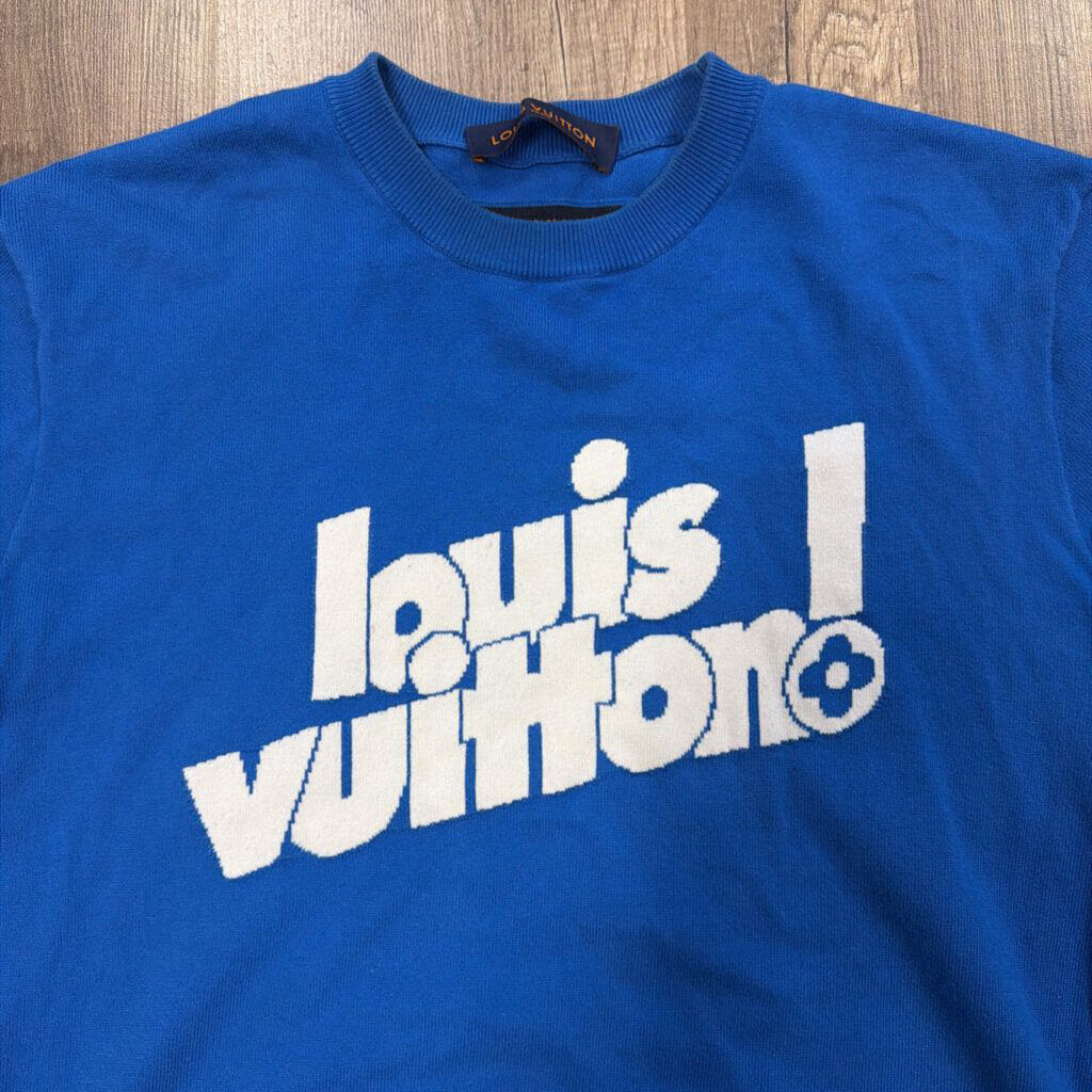 Louis Vuitton Blue Logo Tee