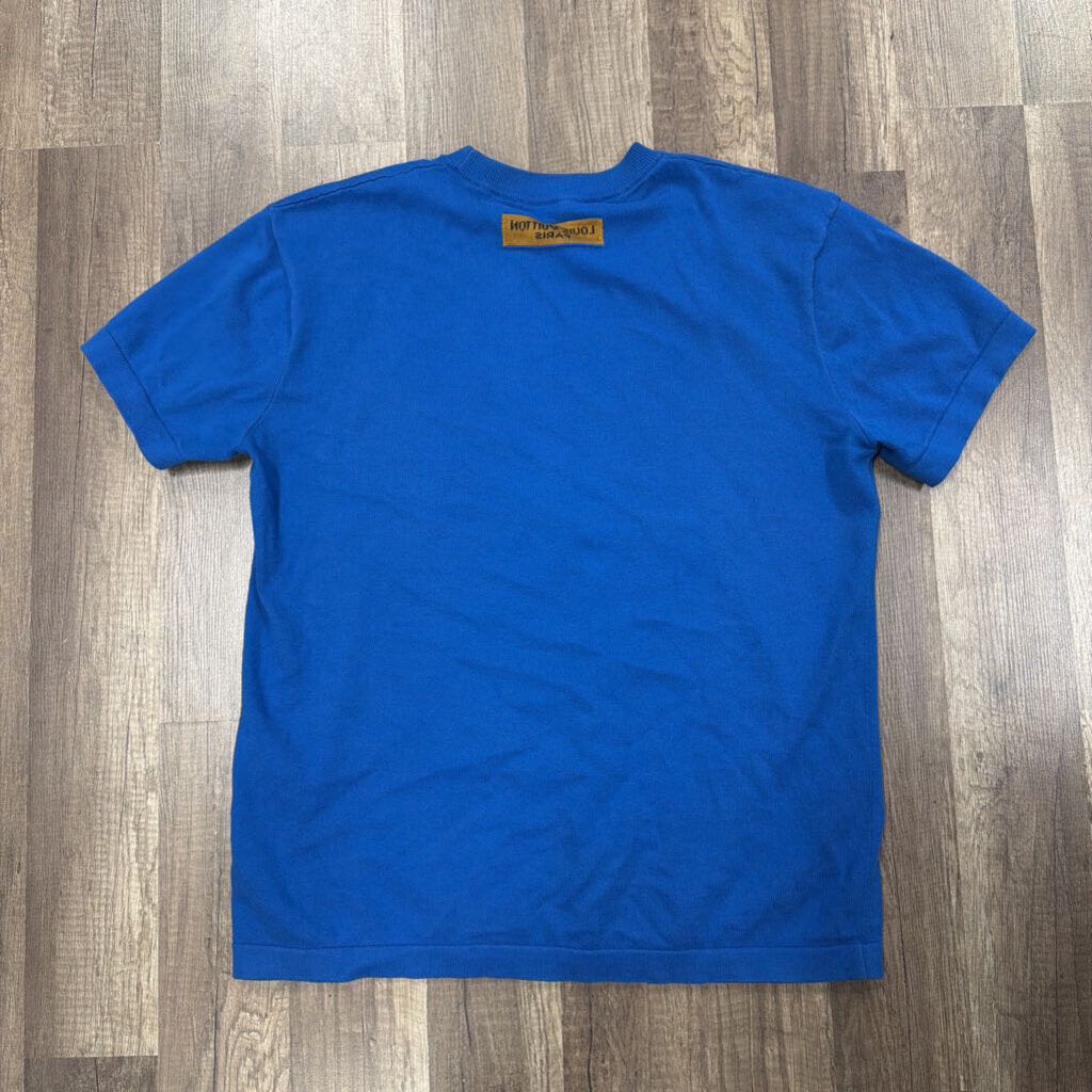 Louis Vuitton Blue Logo Tee