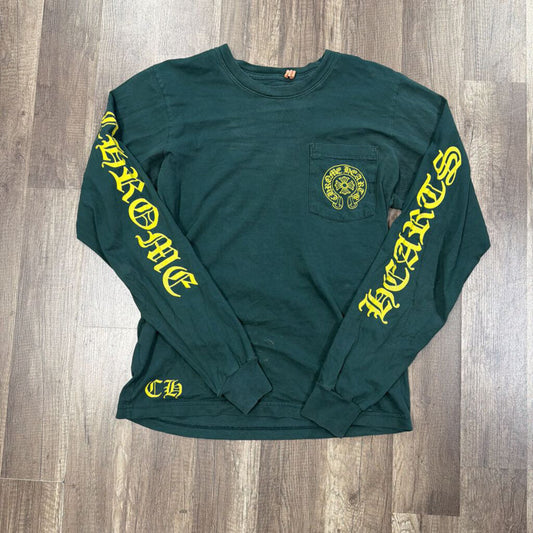 Chrome Hearts Horseshoe Green/Yellow Long Sleeve