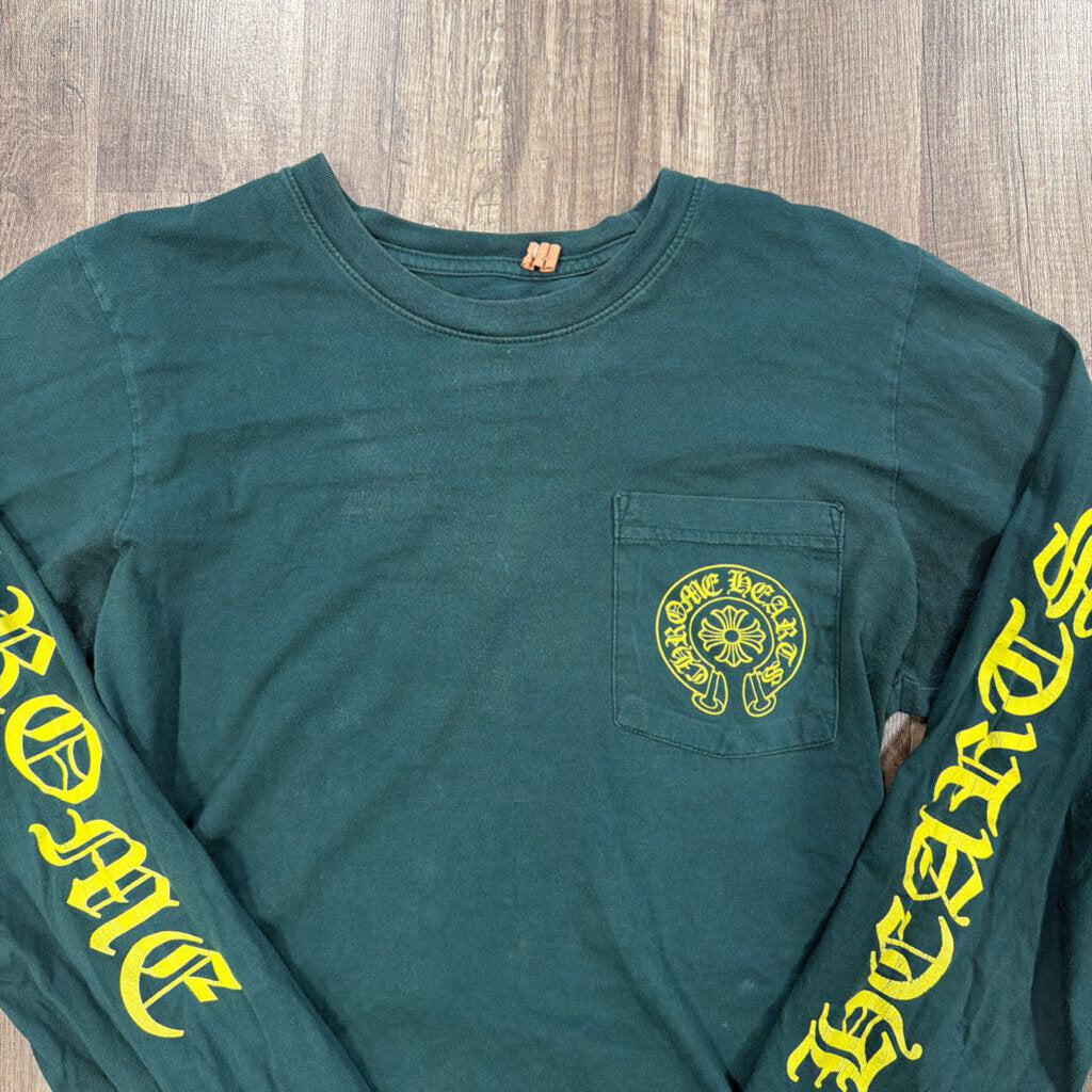Chrome Hearts Horseshoe Green/Yellow Long Sleeve