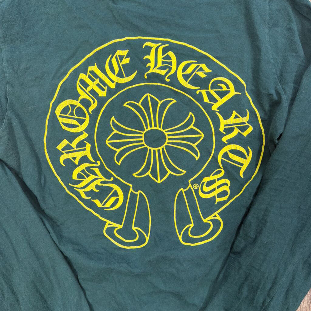 Chrome Hearts Horseshoe Green/Yellow Long Sleeve