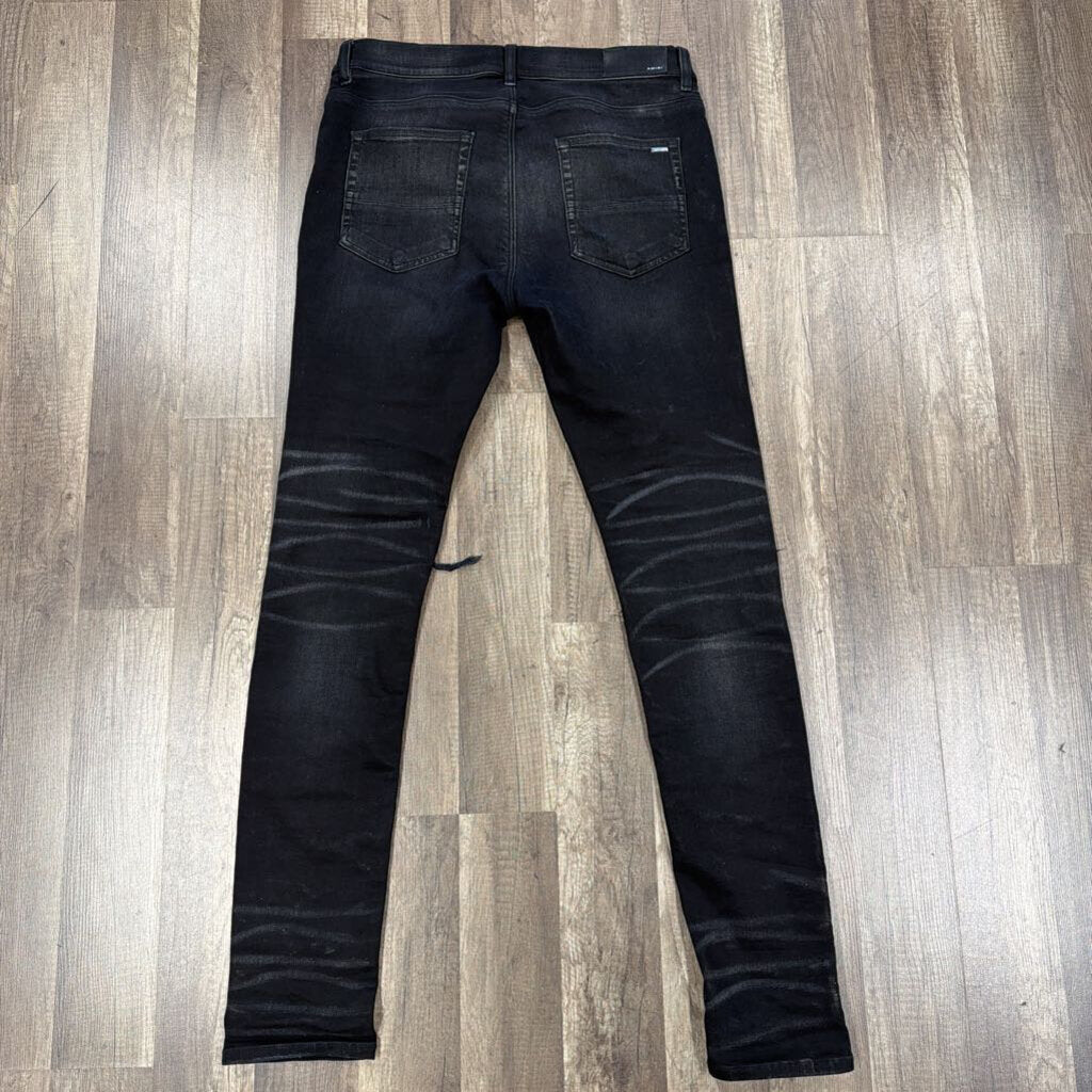 Amiri Jean MX-1 Balck Glitter Patch