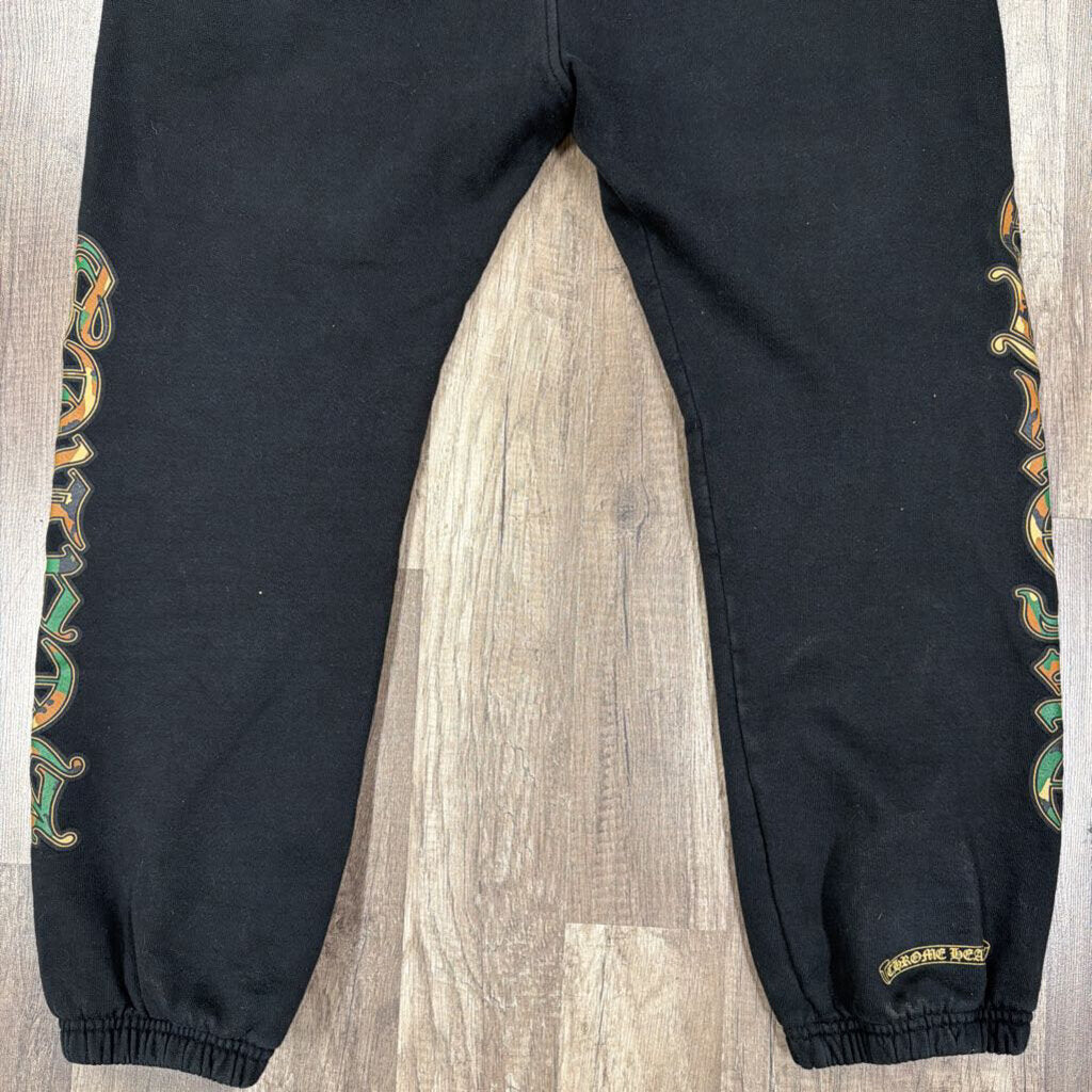 Chrome Hearts Black Camo Cross Sweatpants