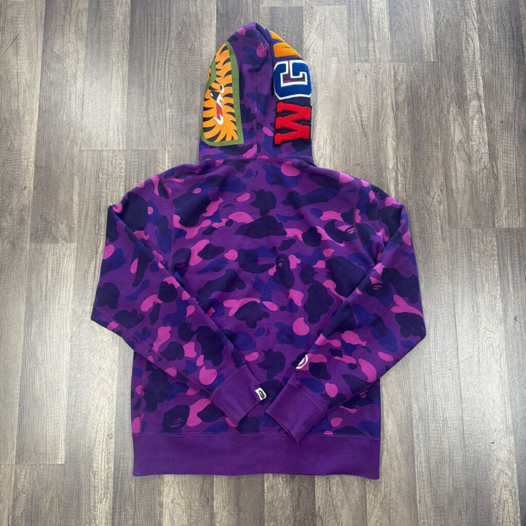 Bape Purple Camo Hoodie Full Zip