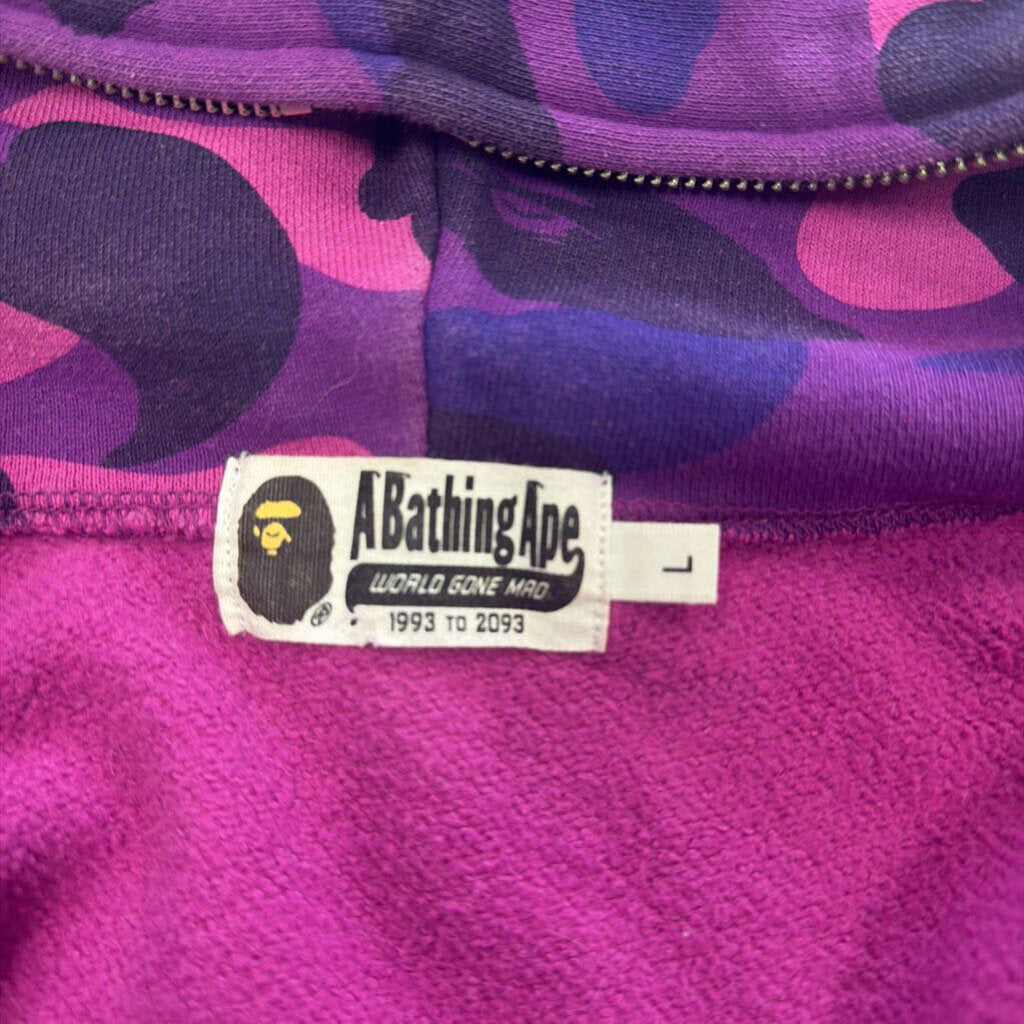 Bape Purple Camo Hoodie Full Zip