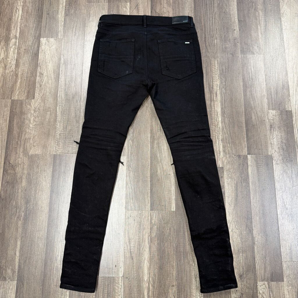 Amiri MX-1 Black Leather Patch