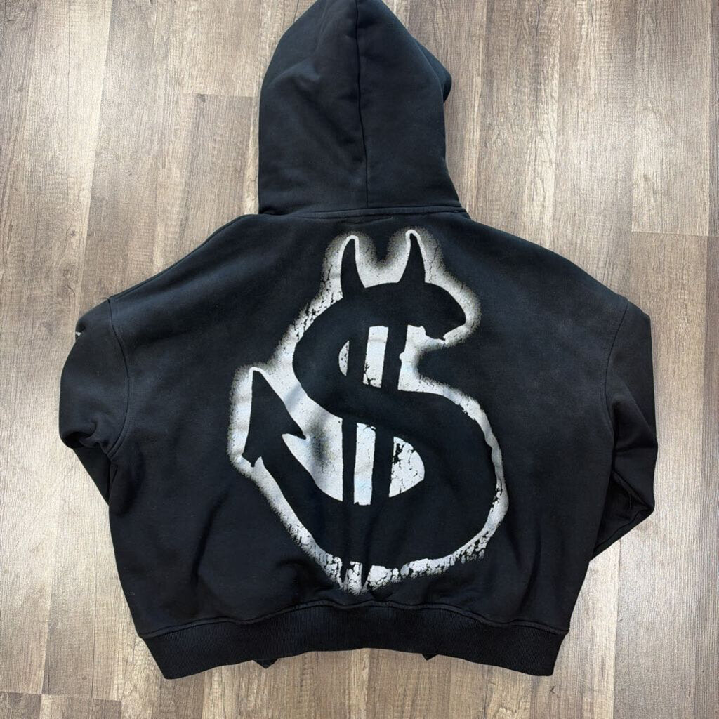 Saints Hoodie Dying Breed Black Metallic
