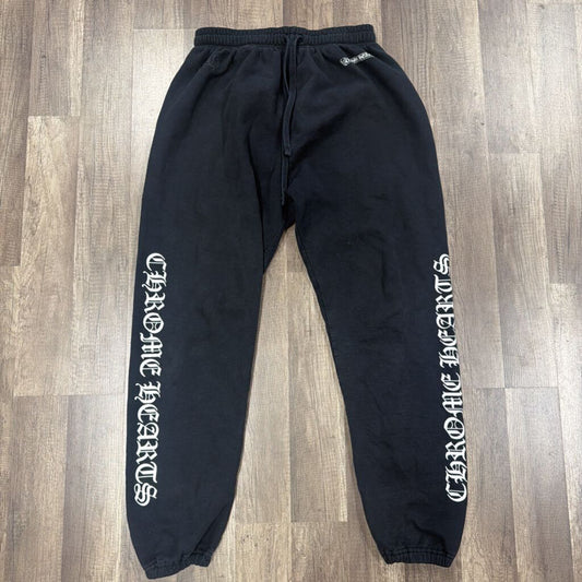 Chrome hearts black logo sweat pants
