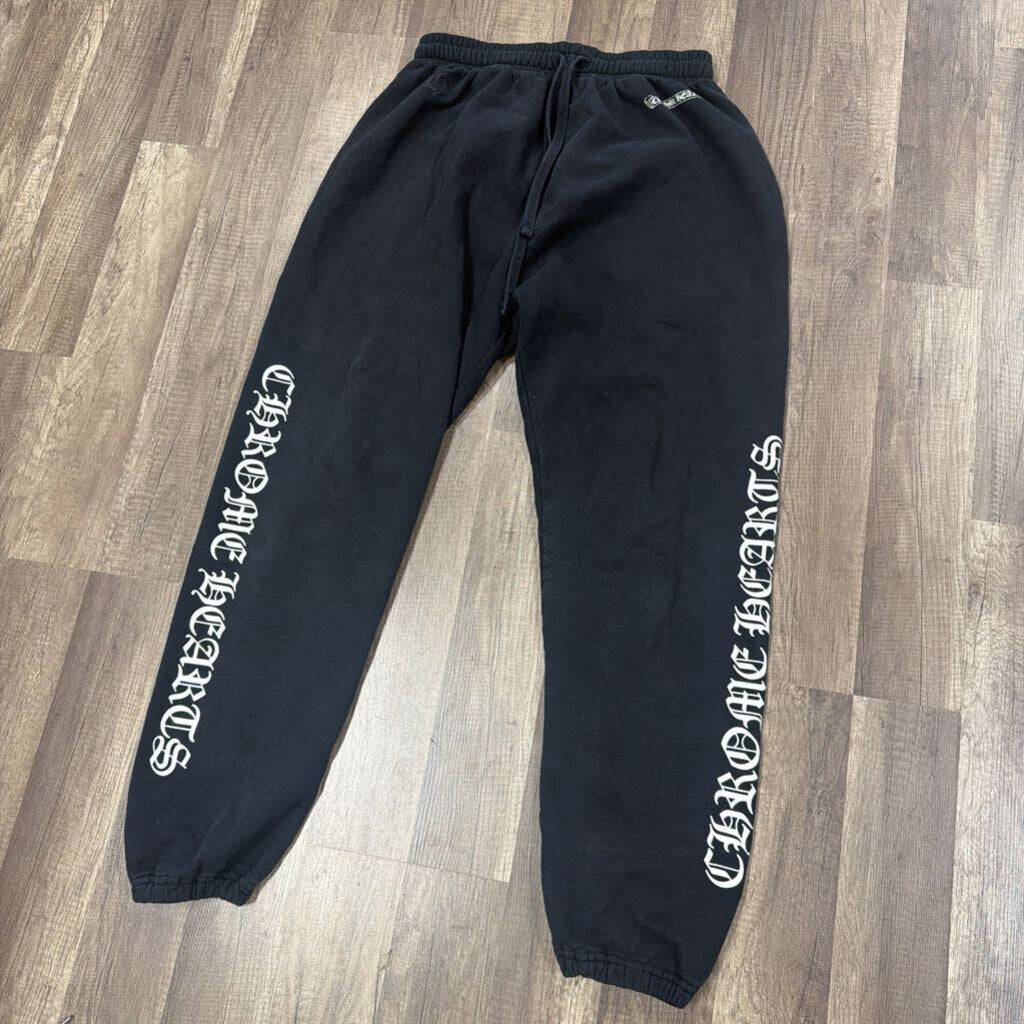 Chrome hearts black logo sweat pants