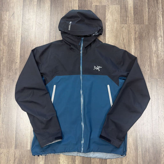 Arcteryx beta jacket blue black