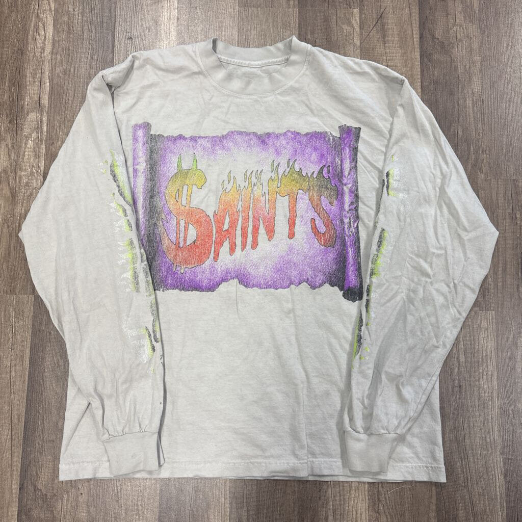 Saints multi color logo L/S shirt