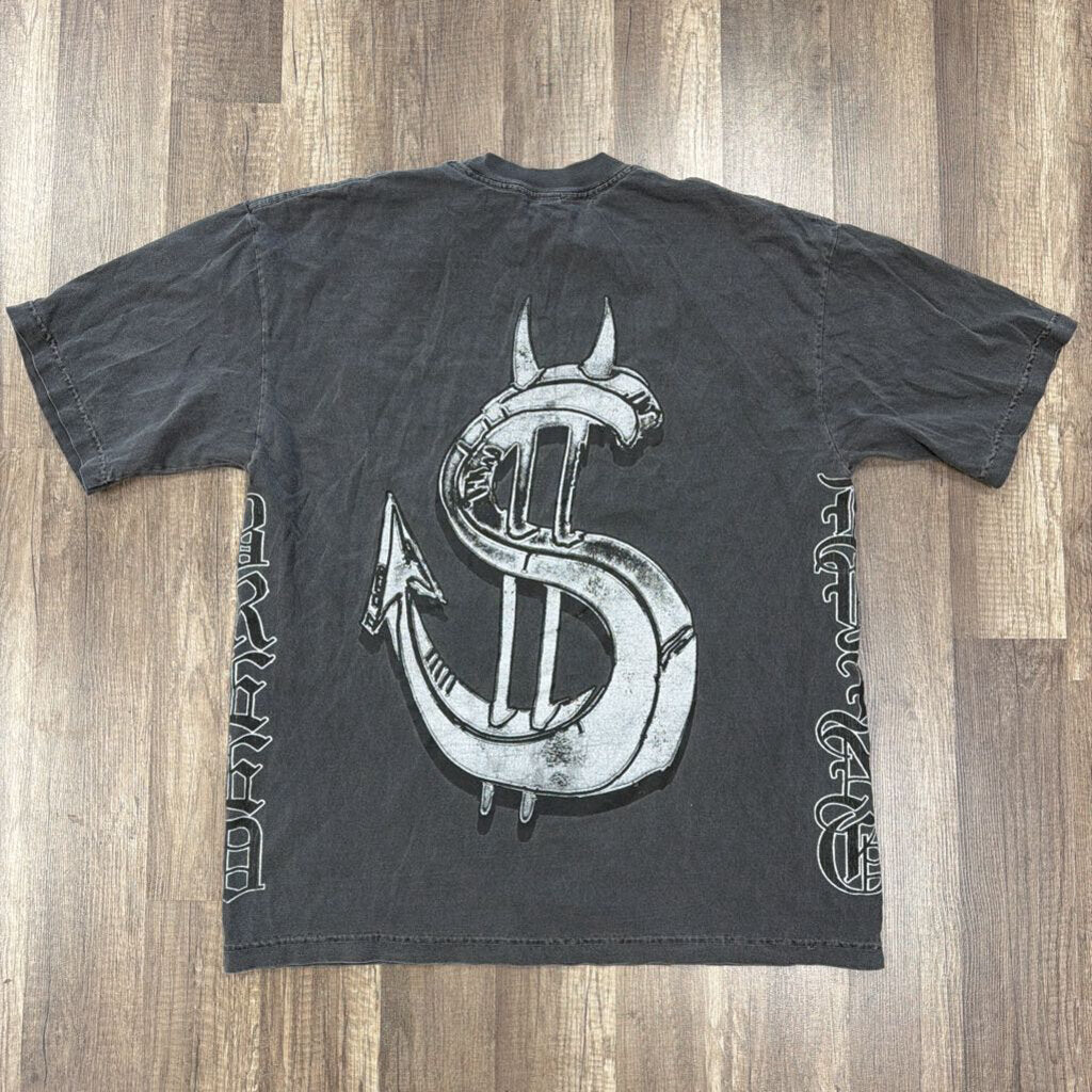 Saints dying bred logo shirt grey