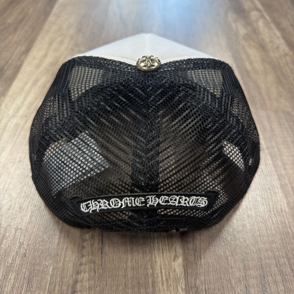 Chrome Hearts red white blue triple cross trucker