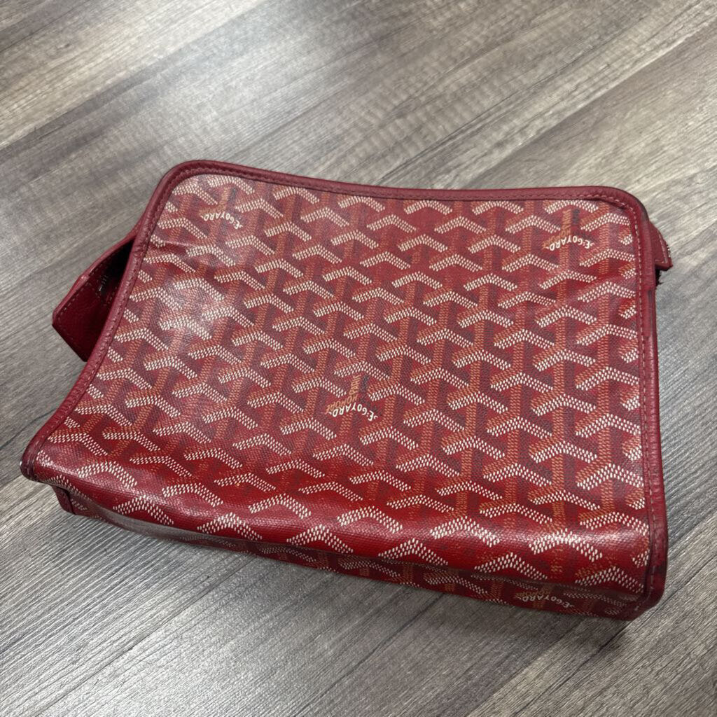 Goyard Red Toiletry Bag